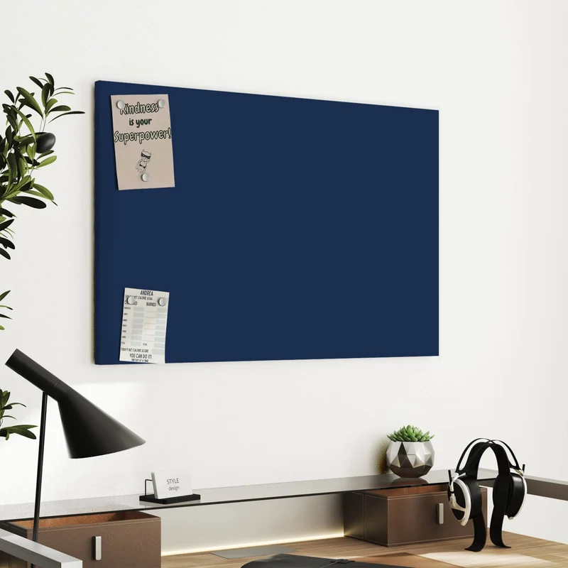 Metall Magnettafel - Mitternachtsblau