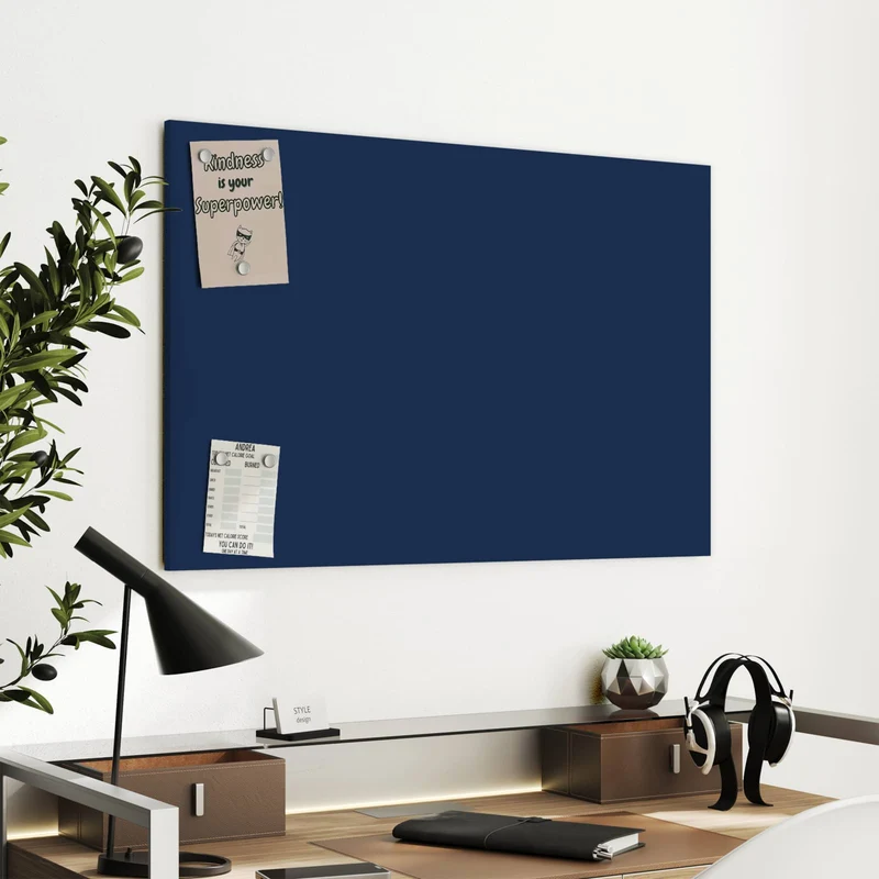 Metall Magnettafel - Mitternachtsblau