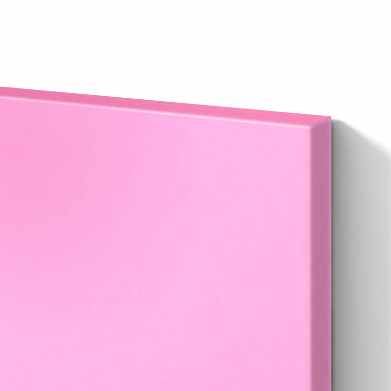 Metall Magnettafel - Rosa Hintergrund
