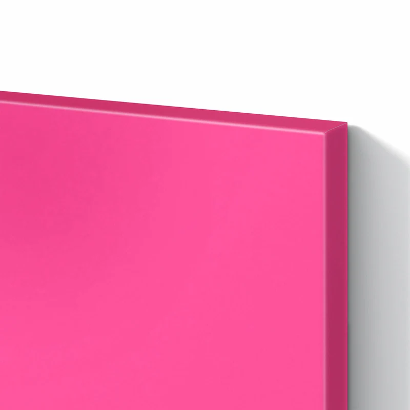Metall Magnettafel - Pinker Hintergrund