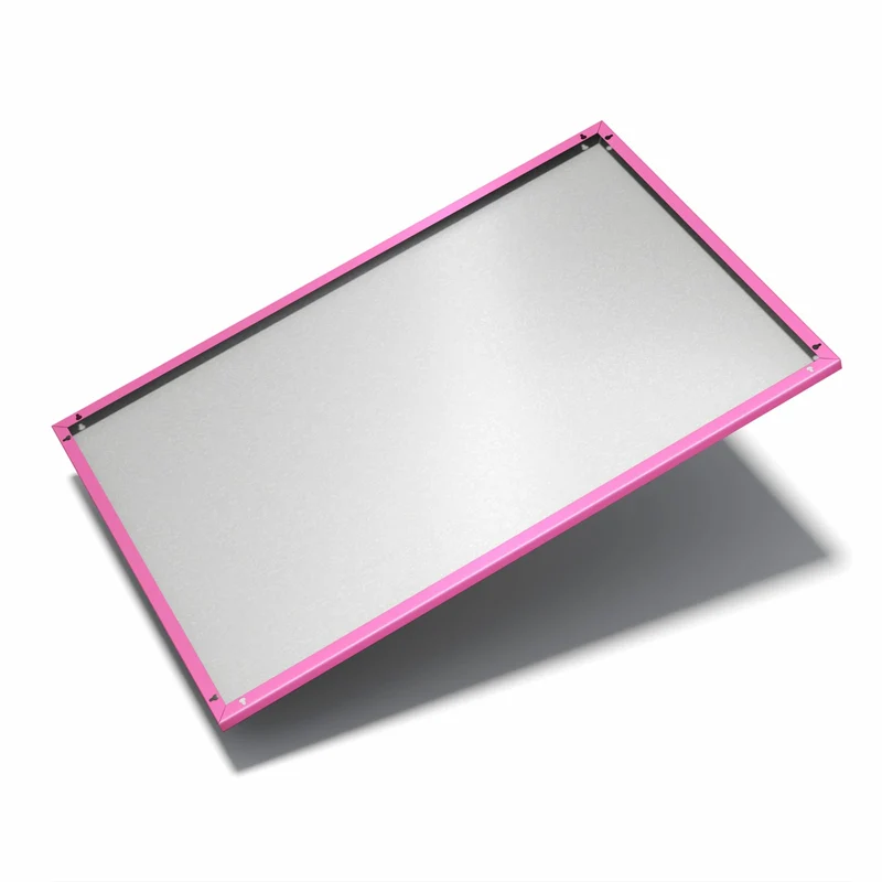 Metall Magnettafel - Pinker Hintergrund