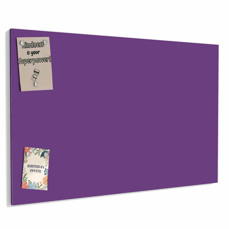 Metall Magnettafel - Pflaumenlila