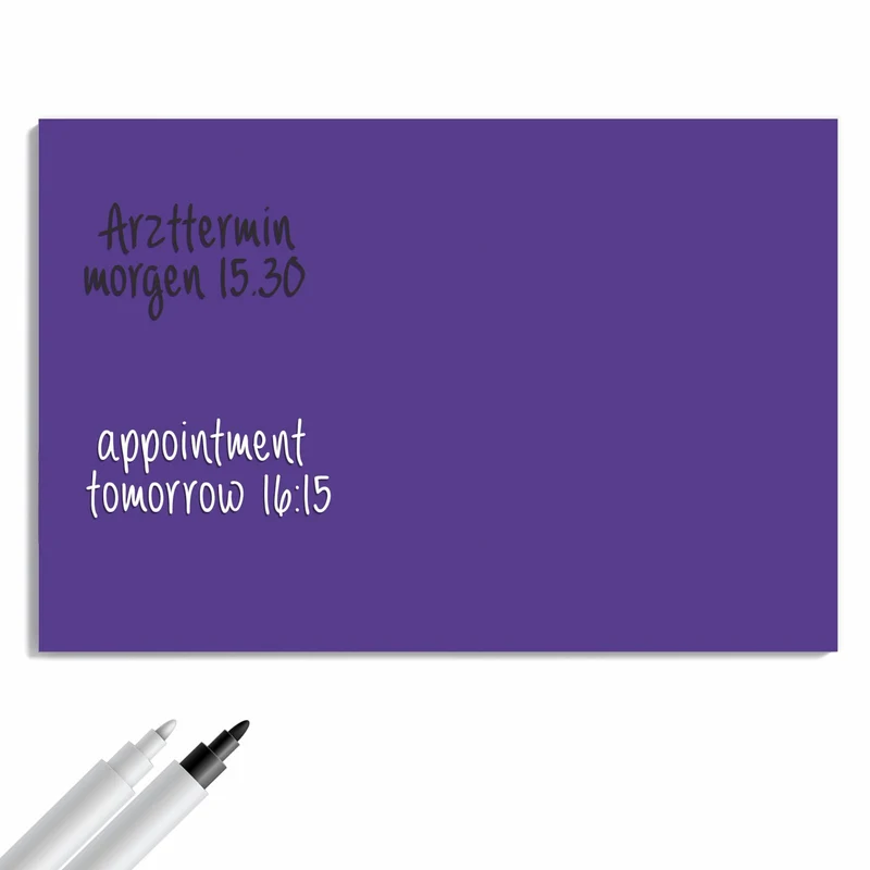 Metall Magnettafel - Amethyst