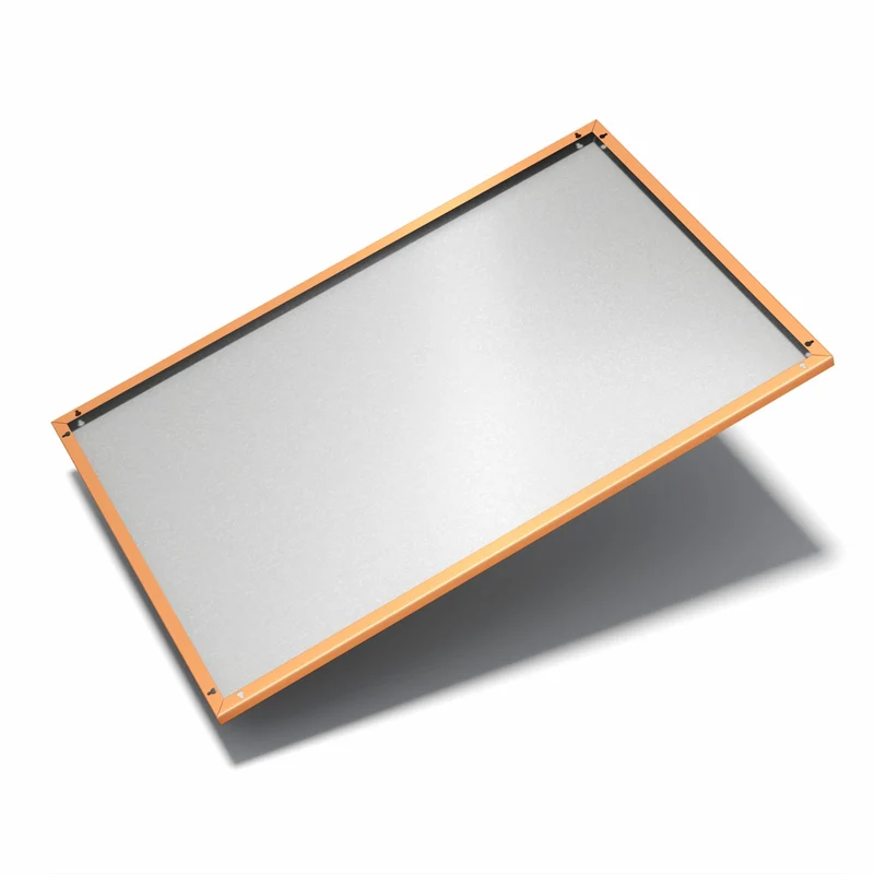 Metall Magnettafel - Korallenorange
