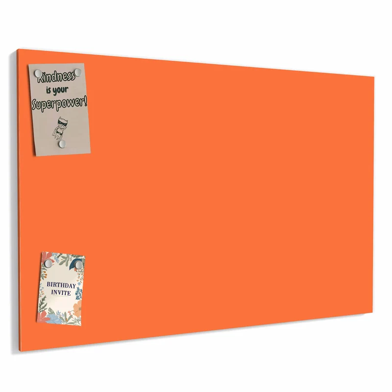 Metall Magnettafel - Mandarinorange