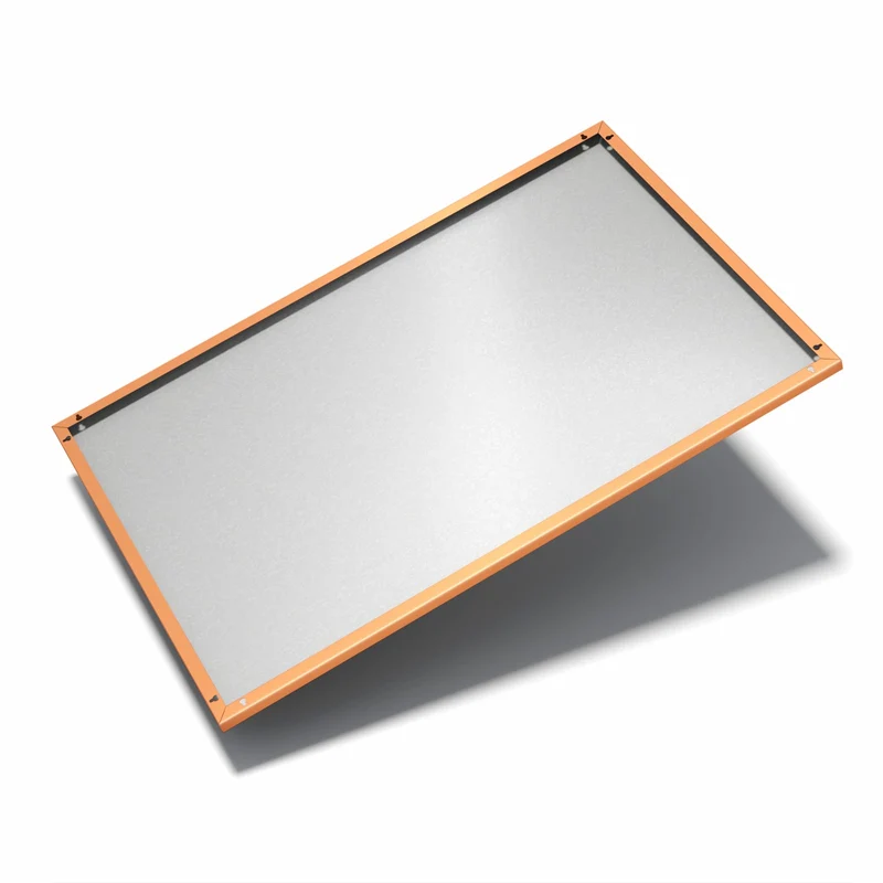 Metall Magnettafel - Mandarinorange