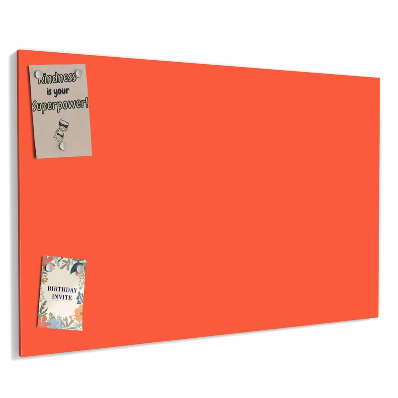 Metall Magnettafel - Rotoranger Hintergrund