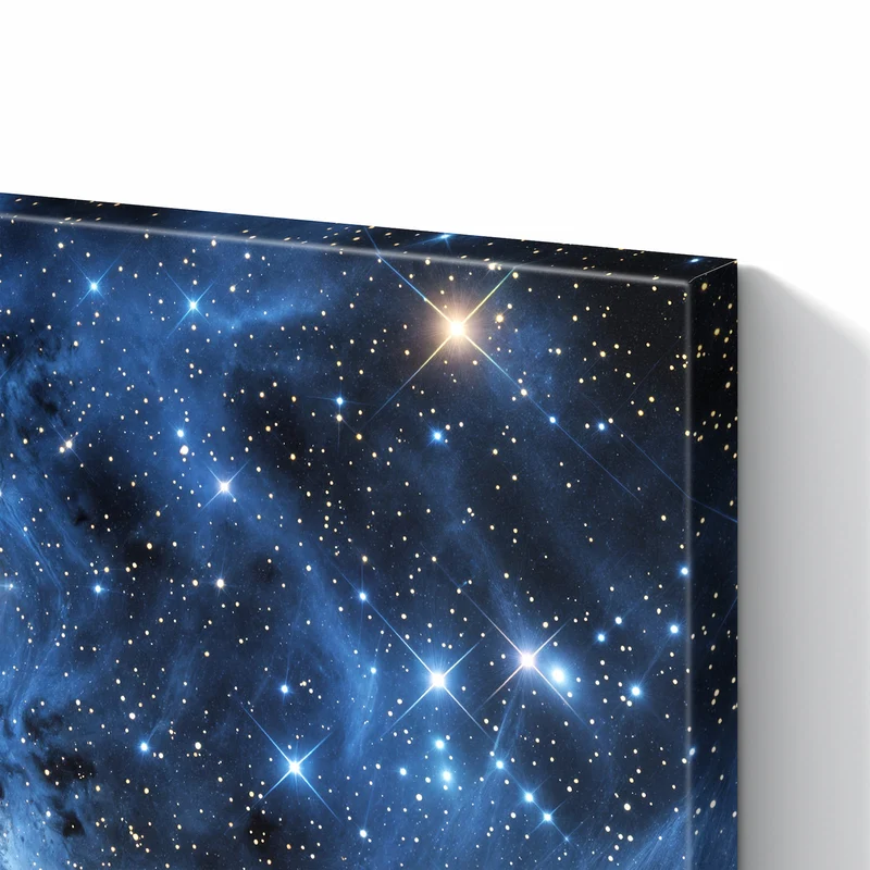 Metall Magnettafel - Blauer Sternennebel
