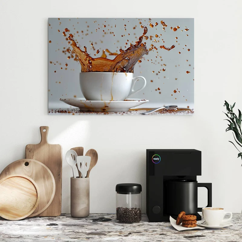Metall Magnettafel - Kaffeeexplosion