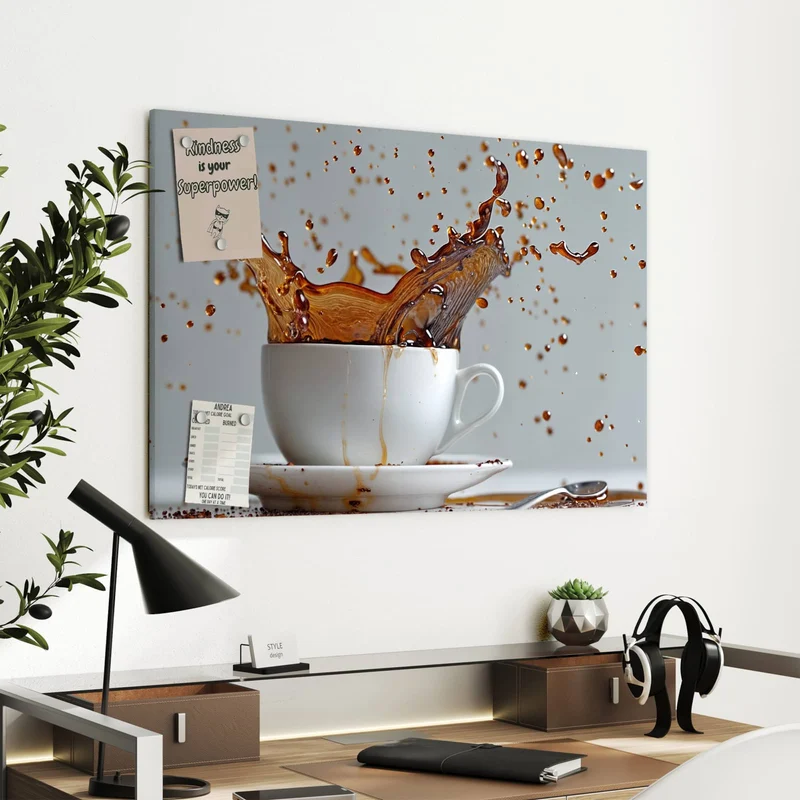 Metall Magnettafel - Kaffeeexplosion