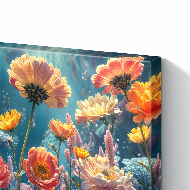 Metall Magnettafel - Bunte Blütenwiese