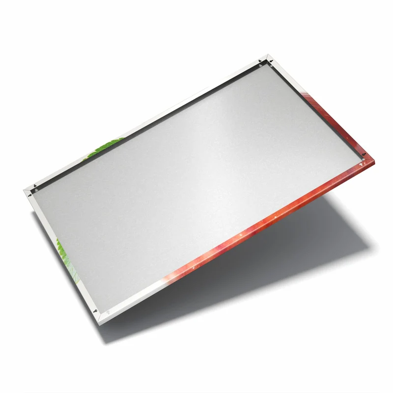 Metall Magnettafel - Roter Apfel mit Blatt