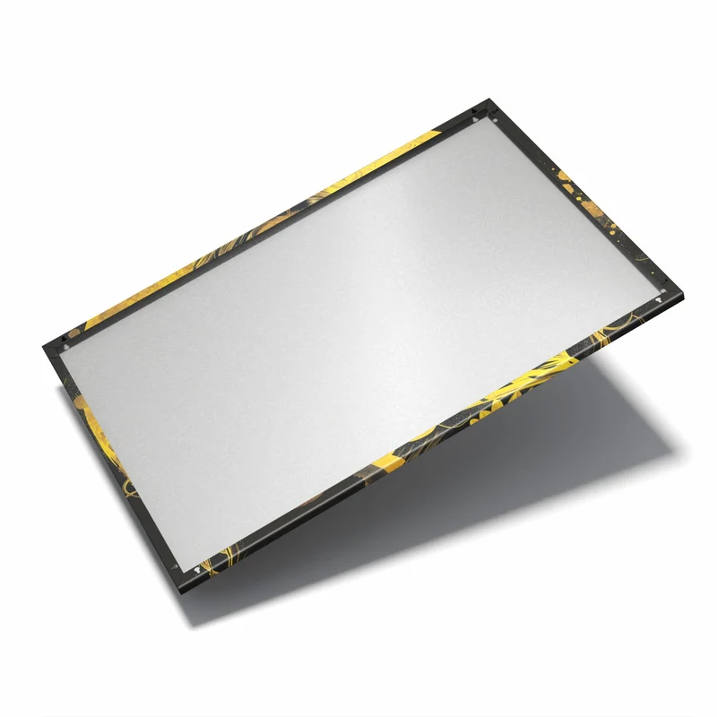 Metall Magnettafel - Pop Art Frau in Gelb