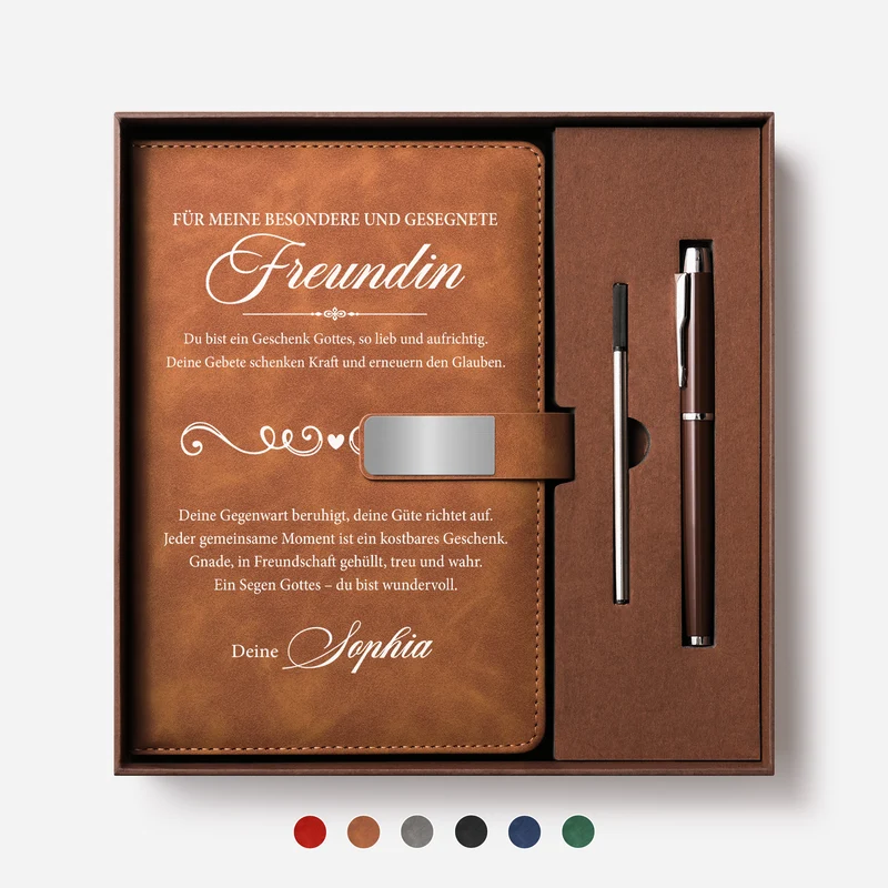 Du Bist Ein Geschenk Gottes So Lieb Und Aufrichtig - Personalisierte Geschenke Beste Freundin | Notizbuch Mit Stift