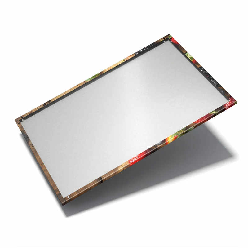 Metall Magnettafel - Beerenmix auf Holz