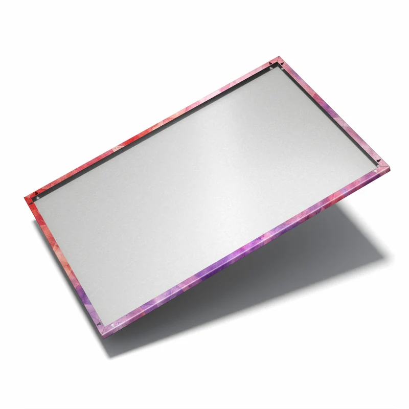 Metall Magnettafel - Rote Aquarellpolygone