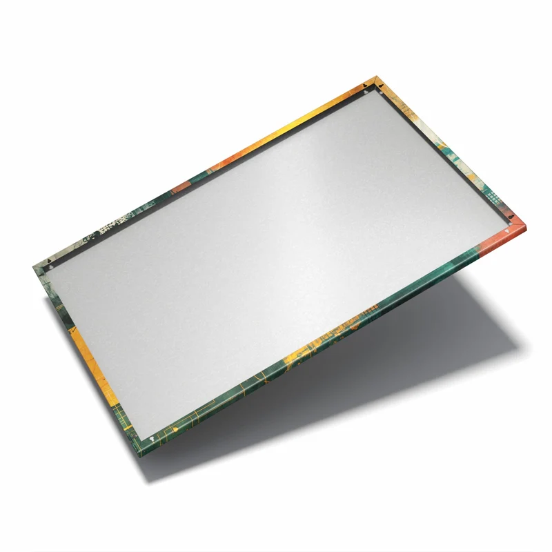 Metall Magnettafel - Retro-Kreise in Orange