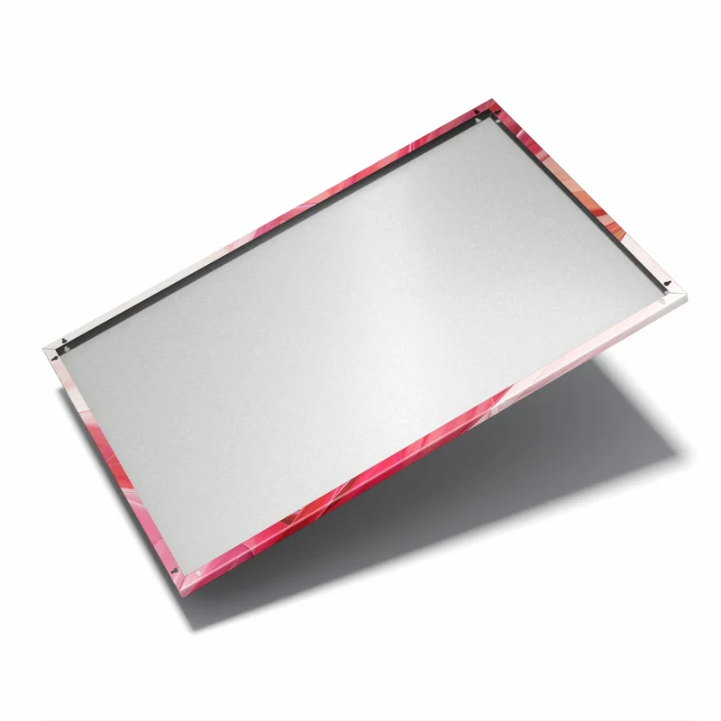 Metall Magnettafel - Rote Schleier