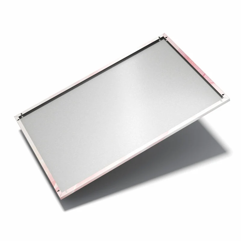 Metall Magnettafel - Rosa Seidenwellen