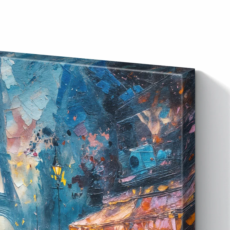 Metall Magnettafel - Pariser Nacht