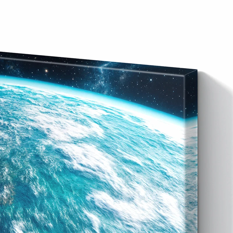 Metall Magnettafel - Ozeane aus dem Orbit
