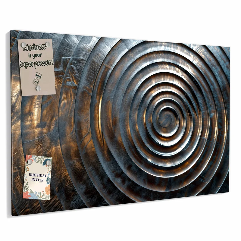 Metall Magnettafel - Metallringe