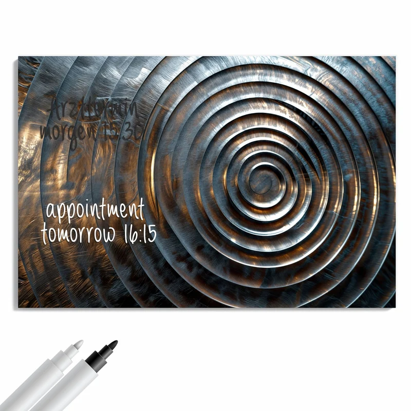 Metall Magnettafel - Metallringe
