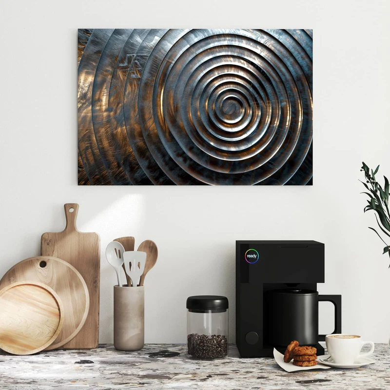 Metall Magnettafel - Metallringe