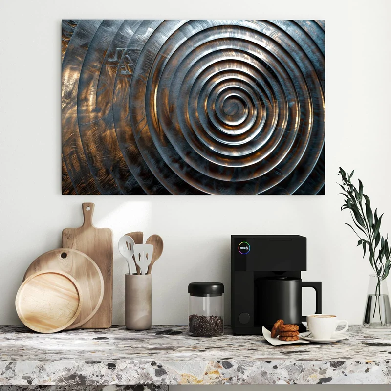Metall Magnettafel - Metallringe