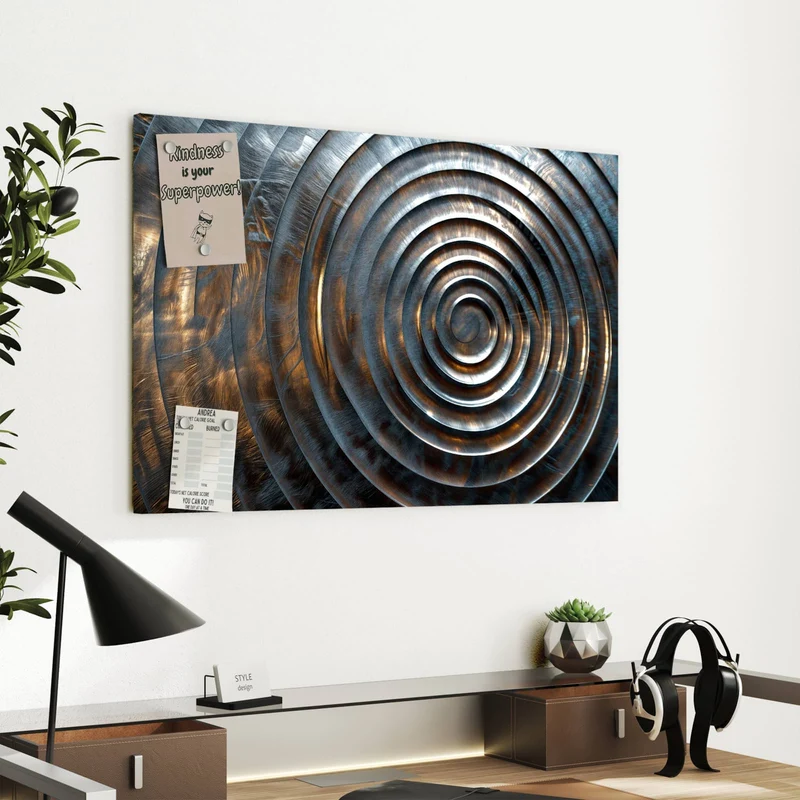Metall Magnettafel - Metallringe