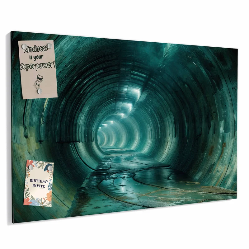 Metall Magnettafel - Verlassener Tunnel