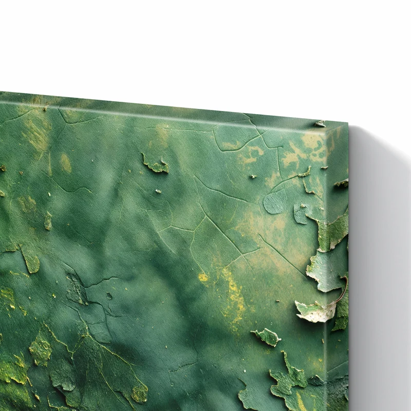 Metall Magnettafel - Abblätterndes Grün