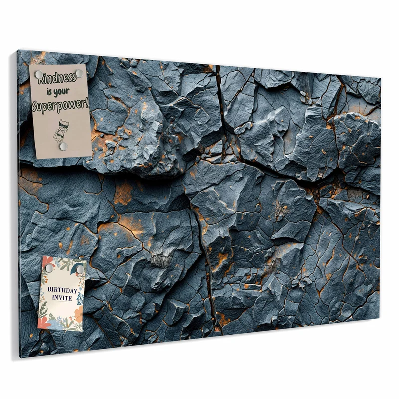 Metall Magnettafel - Zerklüfteter Fels