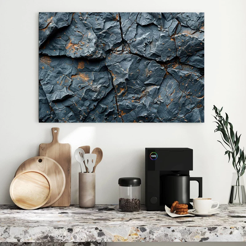Metall Magnettafel - Zerklüfteter Fels