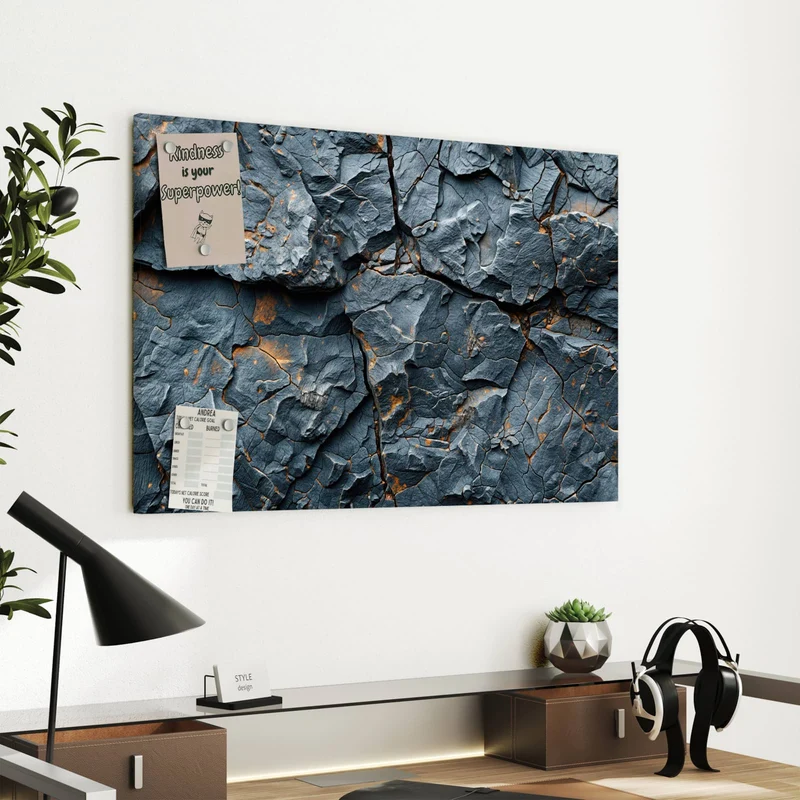 Metall Magnettafel - Zerklüfteter Fels