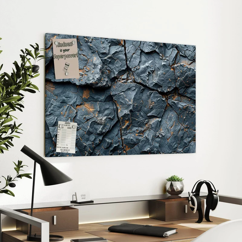 Metall Magnettafel - Zerklüfteter Fels