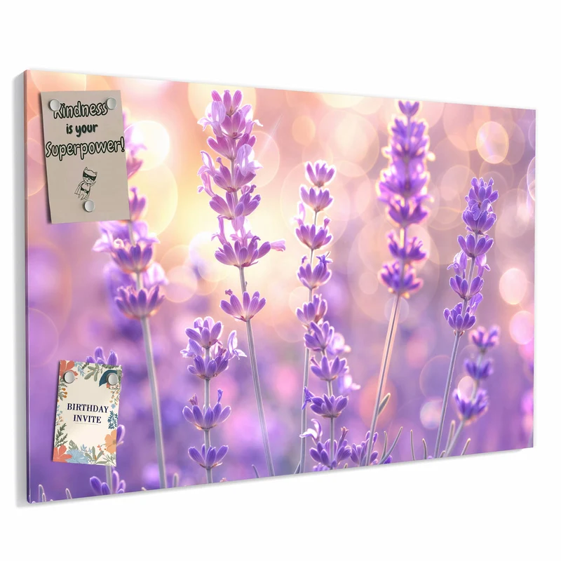 Metall Magnettafel - Lavendel im Gegenlicht