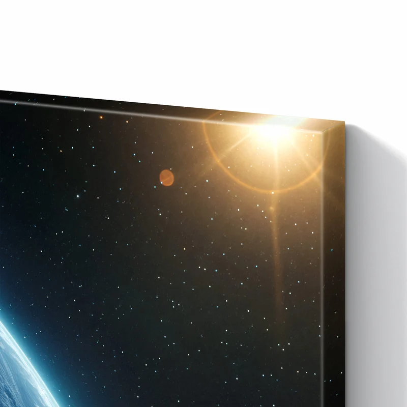 Metall Magnettafel - Erde bei Nacht