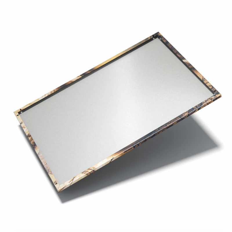 Metall Magnettafel - Kompass auf Karte