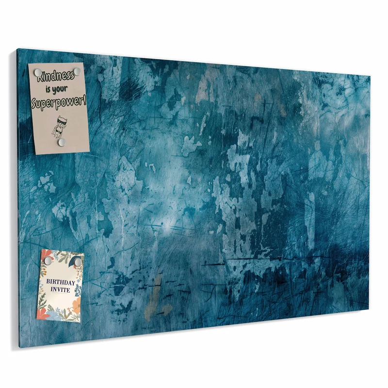 Metall Magnettafel - Abblätterndes Blau