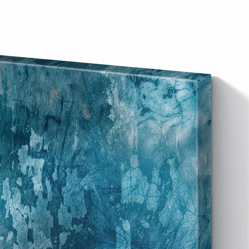 Metall Magnettafel - Abblätterndes Blau