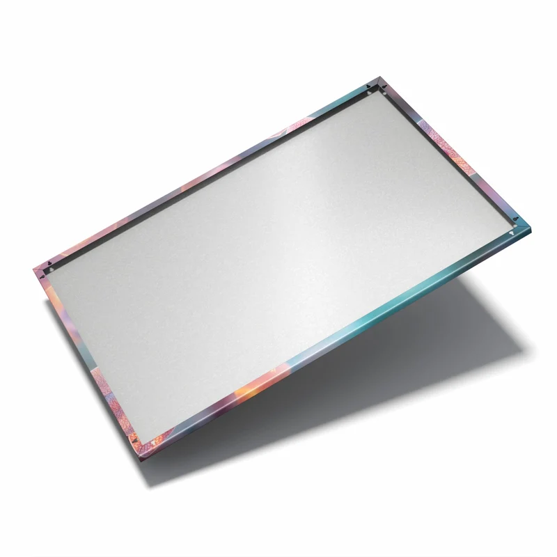 Metall Magnettafel - Orchideen vor Orange