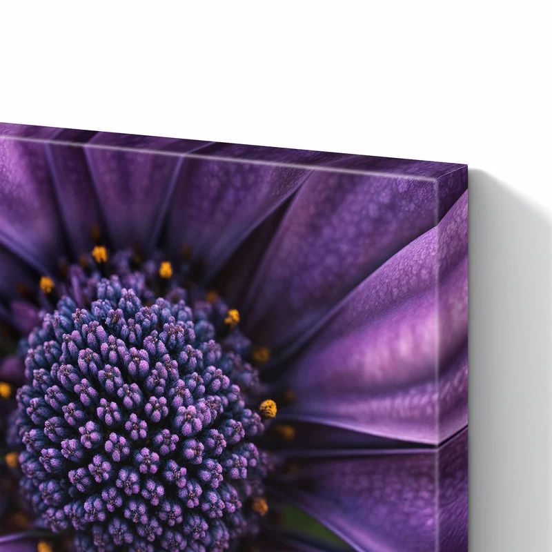 Metall Magnettafel - Violette Samtblüte