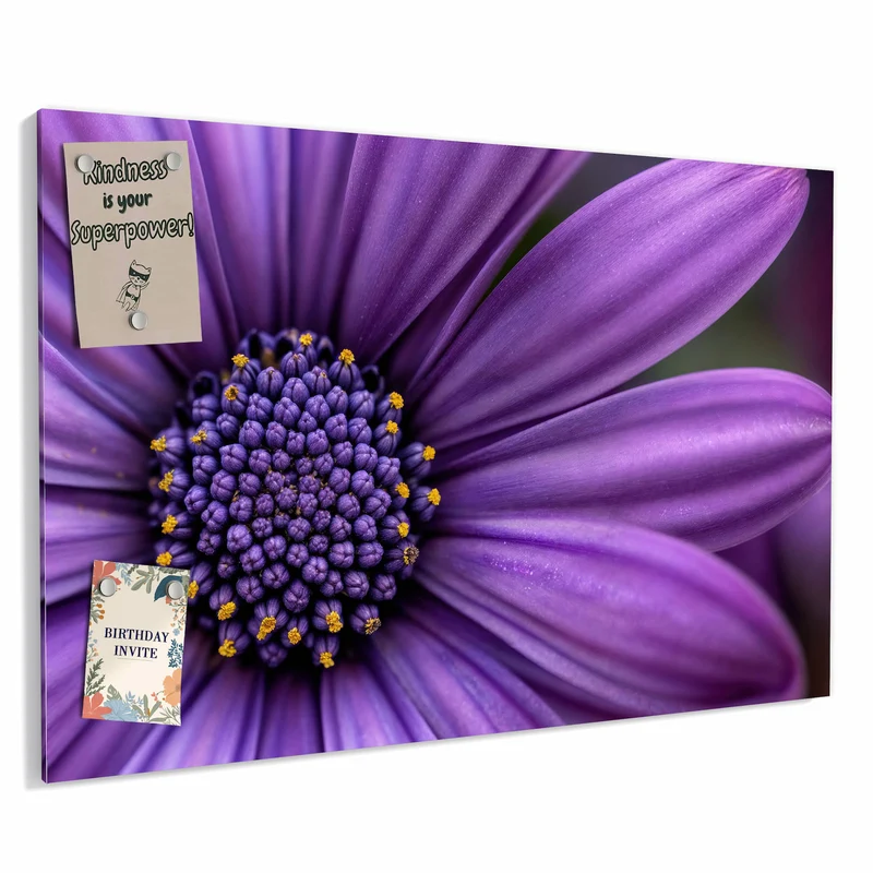 Metall Magnettafel - Lila Kapkörbchen