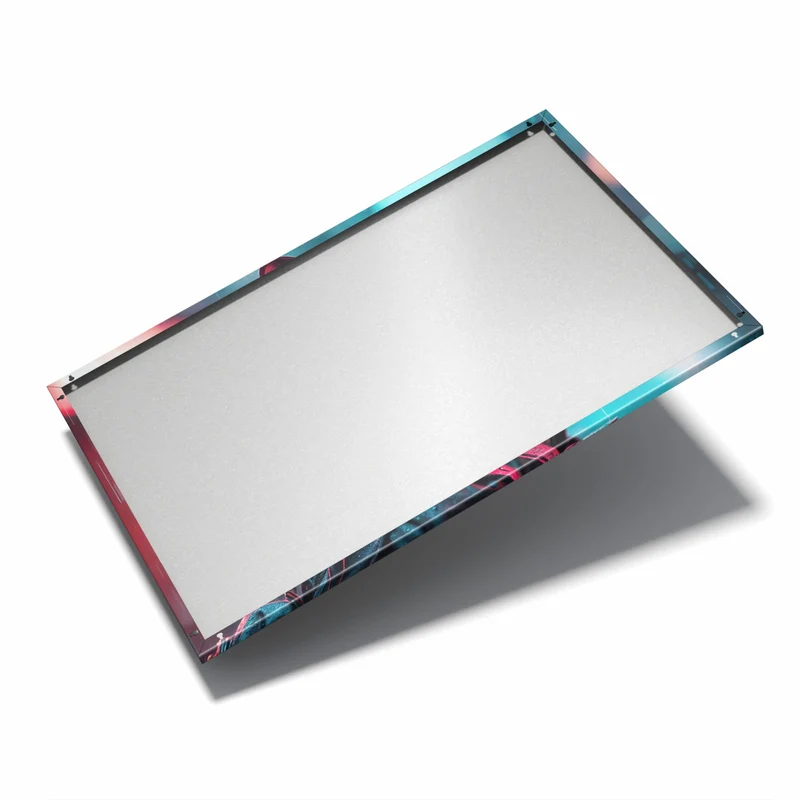Metall Magnettafel - Katze im Neonregen