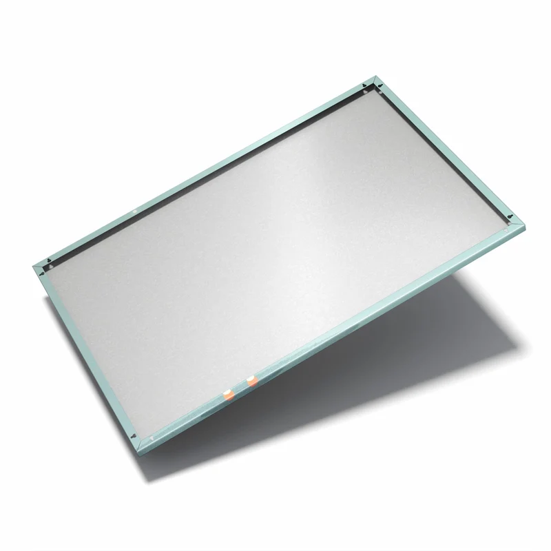 Metall Magnettafel - Mädchen mit rotem Herz