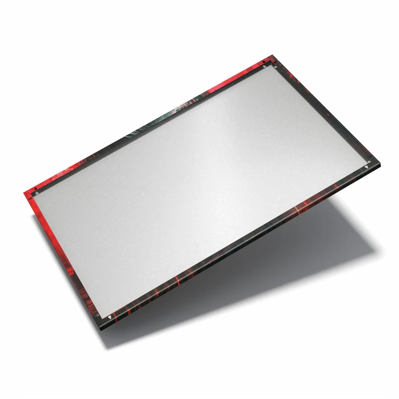 Metall Magnettafel - Porträt in Rot