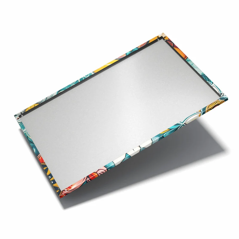 Metall Magnettafel - Ornamente und Blüten