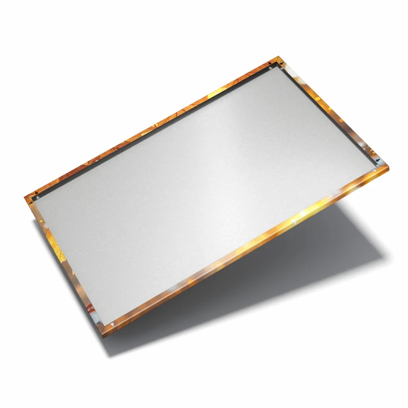 Metall Magnettafel - Ahornlaub über Wasser