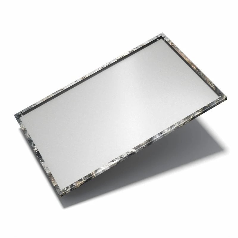 Metall Magnettafel - Skelett in Wellen